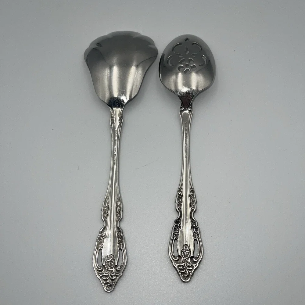 Oneida Community Stainless‎ Brahms Set of 2 Serving Spoons